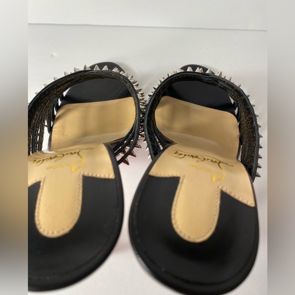 Christian Louboutin Martha spike 100 sandals heels black silver 36 - Picture 7 of 16